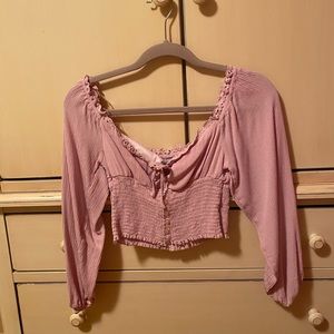 Off the shoulder crop top